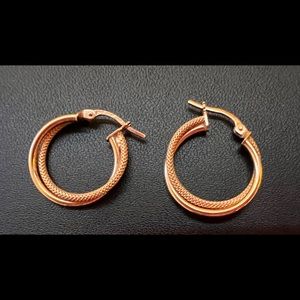 18K Dubai Gold Hoop Earrings